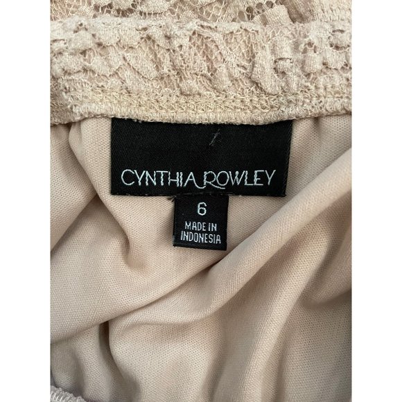 CYNTHIA ROWLEY Woman’s Laced Maxi Spaghetti Strap Dress size 6 - Picture 12 of 12